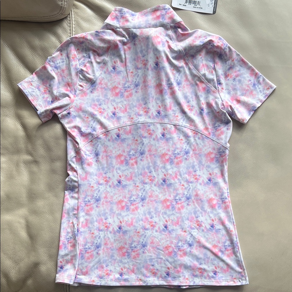 RJ Classics Women's Floral Short Sleeve Top . Horseback riding shirt. - Picture 9 of 9
